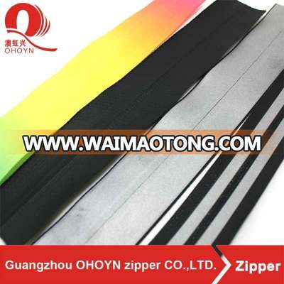 all kinds clothing zipper manufacturer custom long chain roll leather zip wholesale PVC bags waterproof zipper