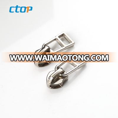 Good Wholesale Vendors Custom Logo Engraved Zinc Alloy Metal Novelty Zipper Pulls For Handbag