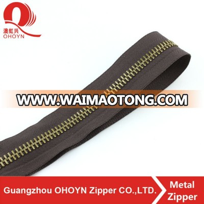 anti brass teeth long zipper for bags