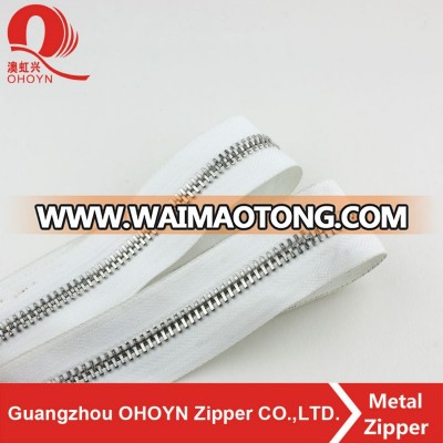 high quality metal teeth zipper roll custom metal zipper