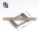 plain metal square ring for fashion bags